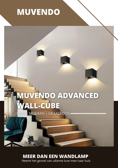 Muvendo Advanced Wall-Cube | De luxe, moderne en draadloze wandlamp!