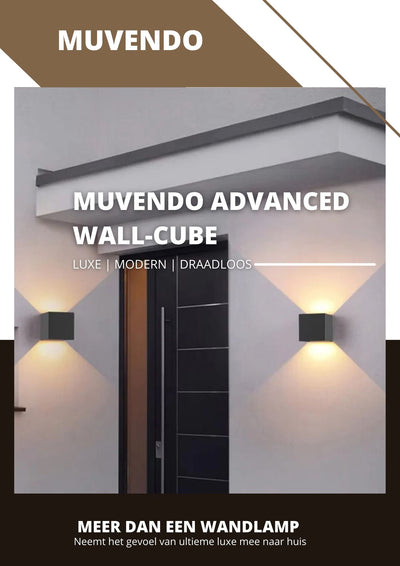 Muvendo Advanced Wall-Cube | De luxe, moderne en draadloze wandlamp!