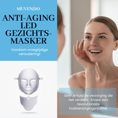 Muvendo Anti-aging LED Gezichtsmasker - Voor een blijvend jong uiterlijk!