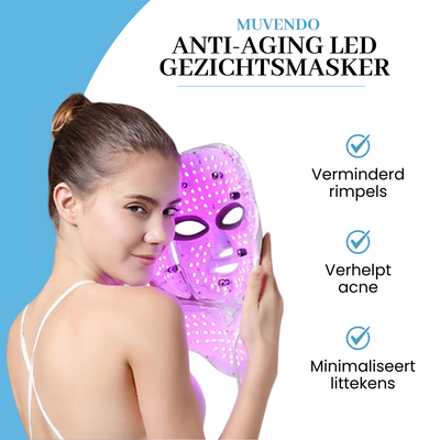 Muvendo Anti-aging LED Gezichtsmasker - Voor een blijvend jong uiterlijk!